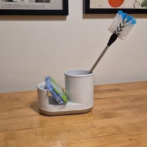 Hearth & Hand With Magnolia Stoneware Kitchen Sink Caddy Clay